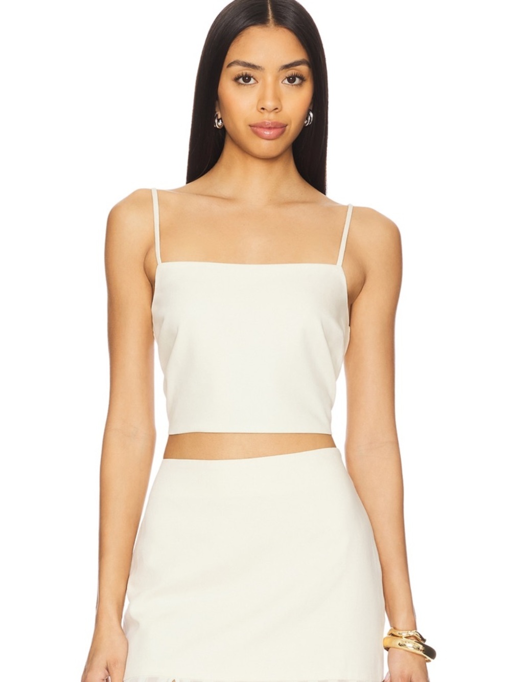 Lucian Crop Top in Cream